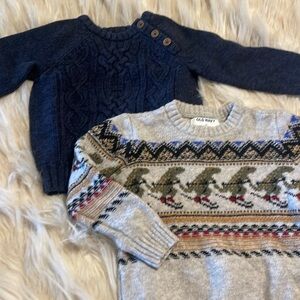 Old Navy 2T sweaters Dinosaur & Blue sweater